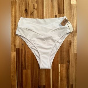 Victoria’s Secret PINK Size Medium White bathing suit bottoms